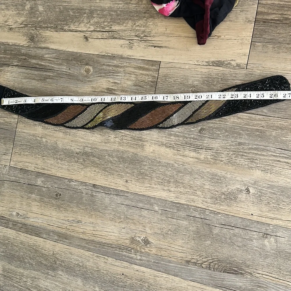 Vintage beaded statement belt